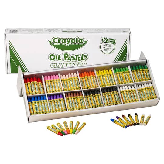 6 Packs: 336 ct. (2,016 total) Crayola&#xAE; Classpack&#xAE; Oil Pastels